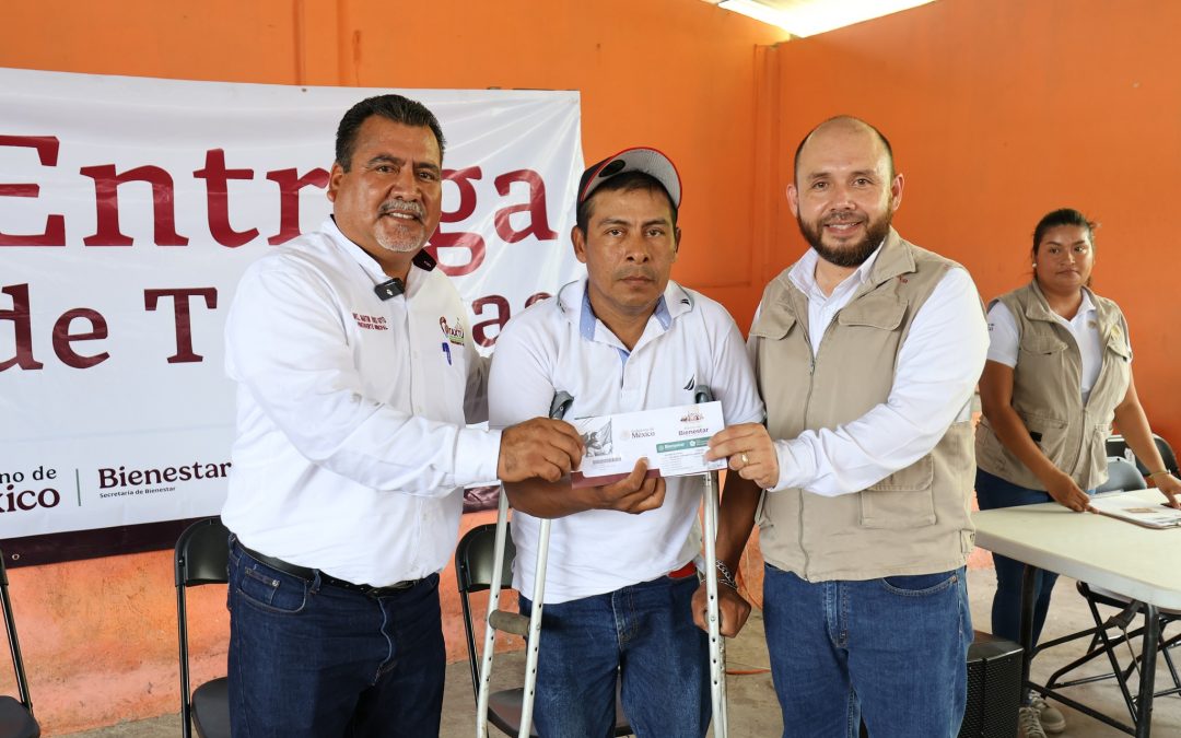 Entrega de tarjetas del Programa Pensión para el Bienestar de las Personas con Discapacidad