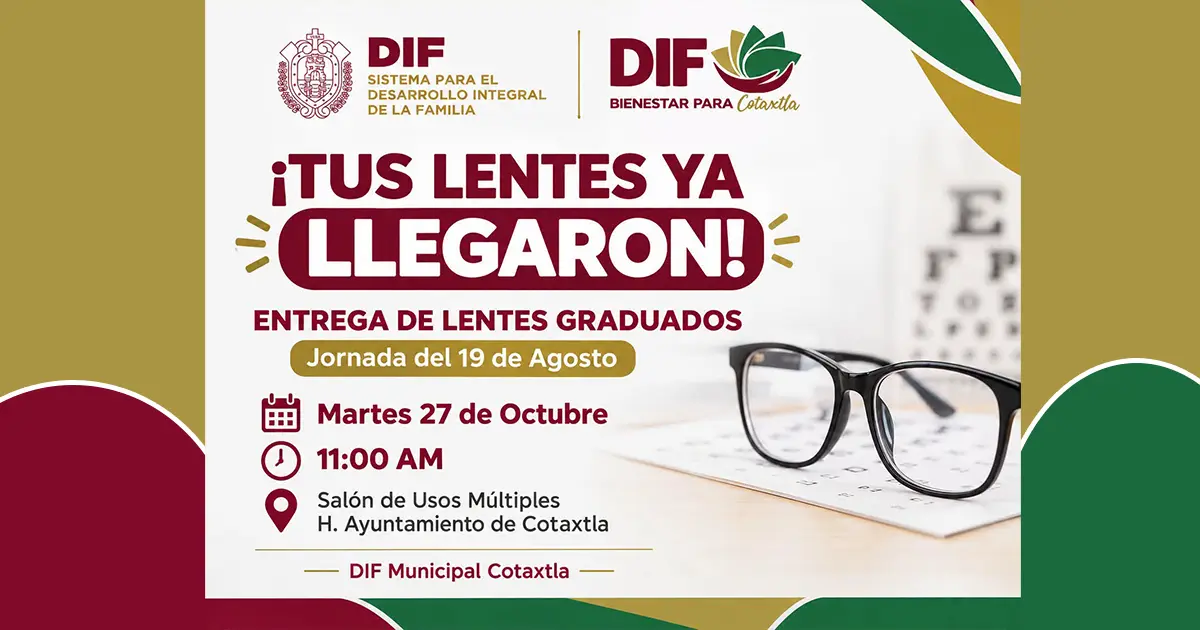 ¡Tus lentes ya llegaron!